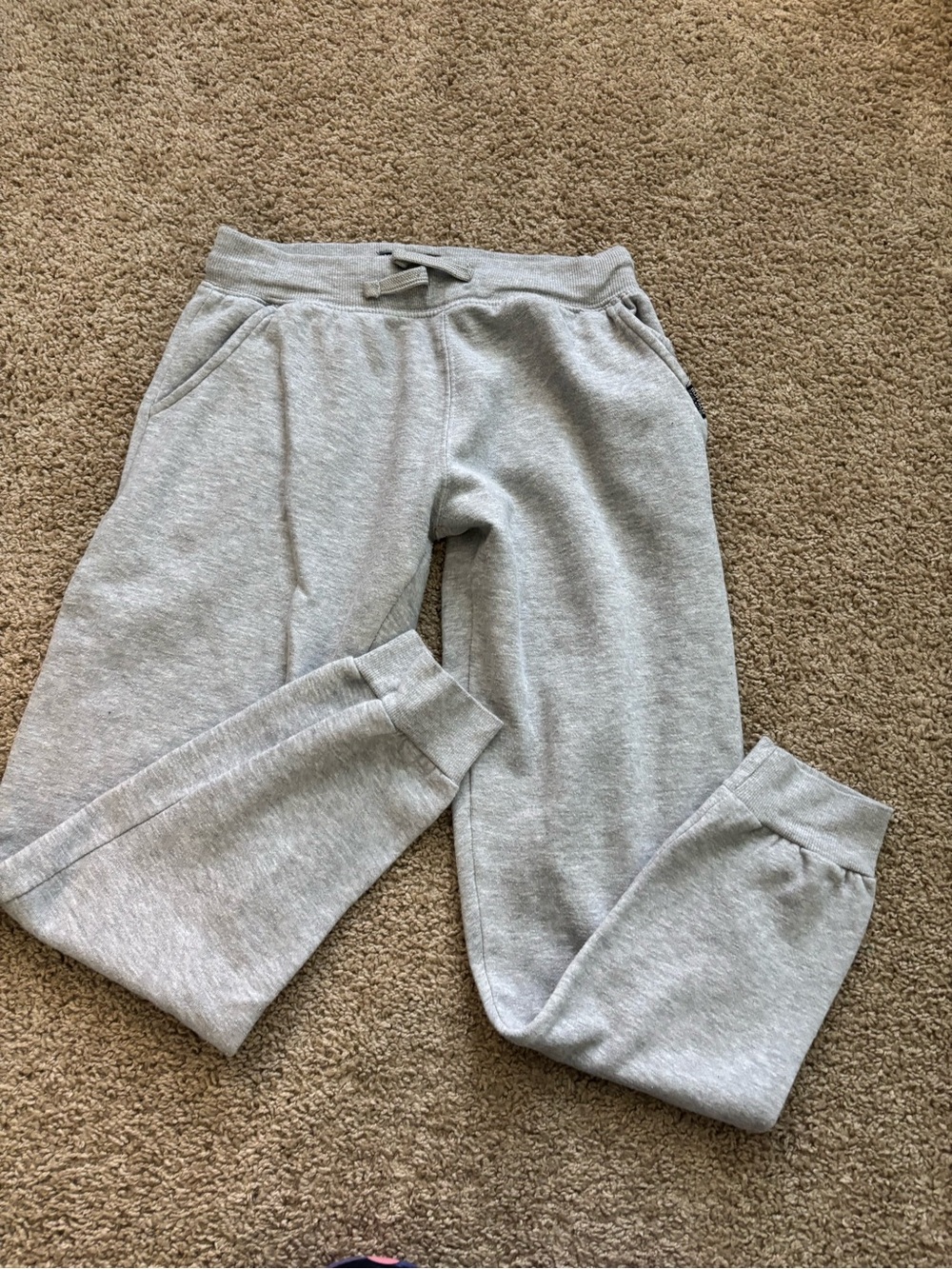 Buffalo David Bitton Light Gray Men’s Fleece Jogger Pants